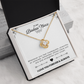 To My Badass Niece - Dazzling Forever Love Necklace with Inspirational Message Card, Birthday, Graduation, or Just Because Gift
