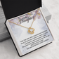 To My Daughter" Forever Love Knot Necklace - Sentimental Daughter Gift - "Girl Who Changed My Forever" Jewelry