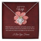 To my wife necklace with message card - gift card