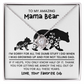 Personalized "Mama Bear" Necklace, Sentimental Mom Gift, Birthday Jewelry - Love Knot