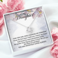 To My Daughter" Forever Love Knot Necklace - Sentimental Daughter Gift - "Girl Who Changed My Forever" Jewelry