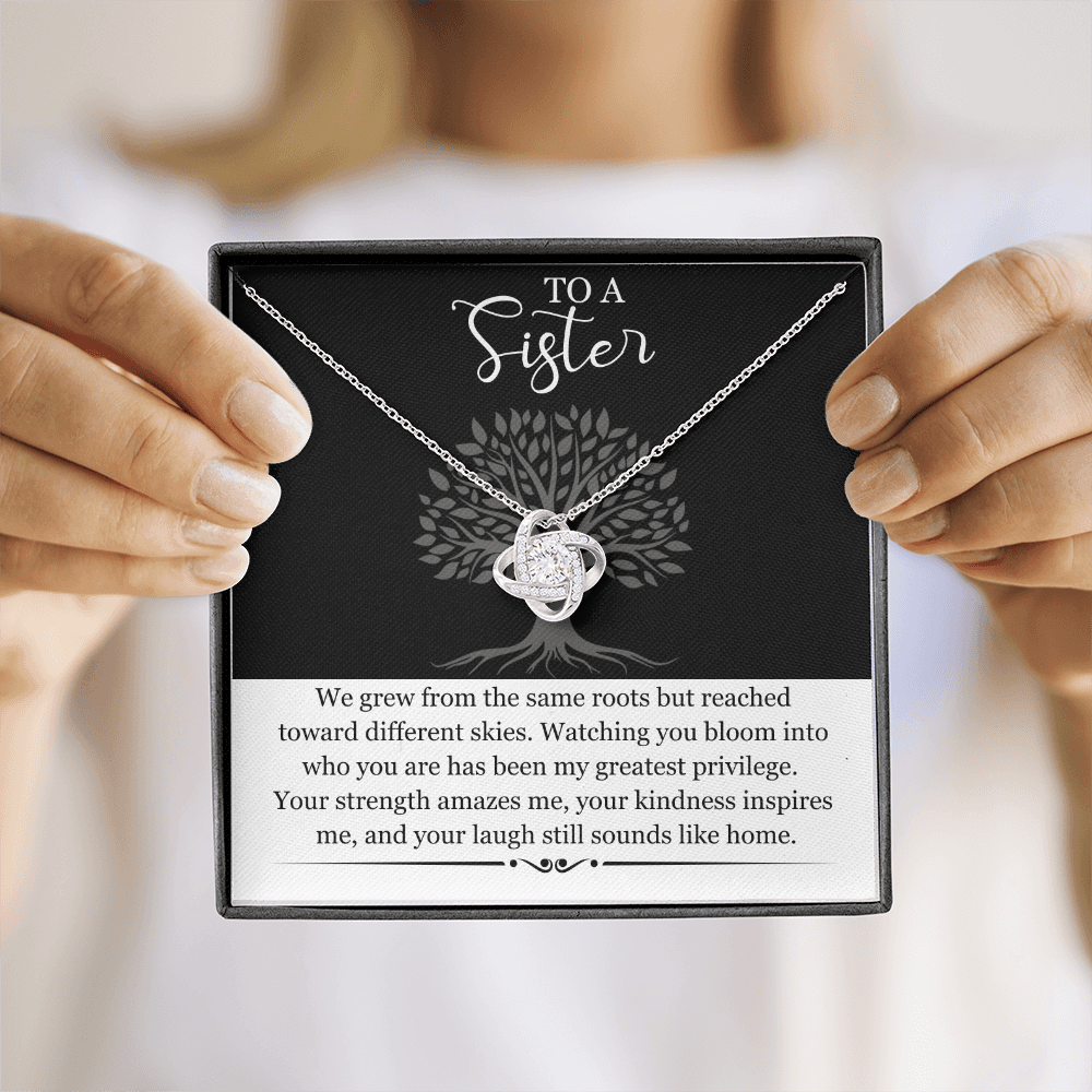 Sister Gift Necklace with Message Card | Heartfelt Birthday Gift for Sister | Soul Sister Jewelry | Sister in Law Gift | Big Little Sister