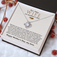 Personalized Wife Mother's Day Necklace, Choice of 6 Styles, Husband to Wife, Appreciation Jewelry