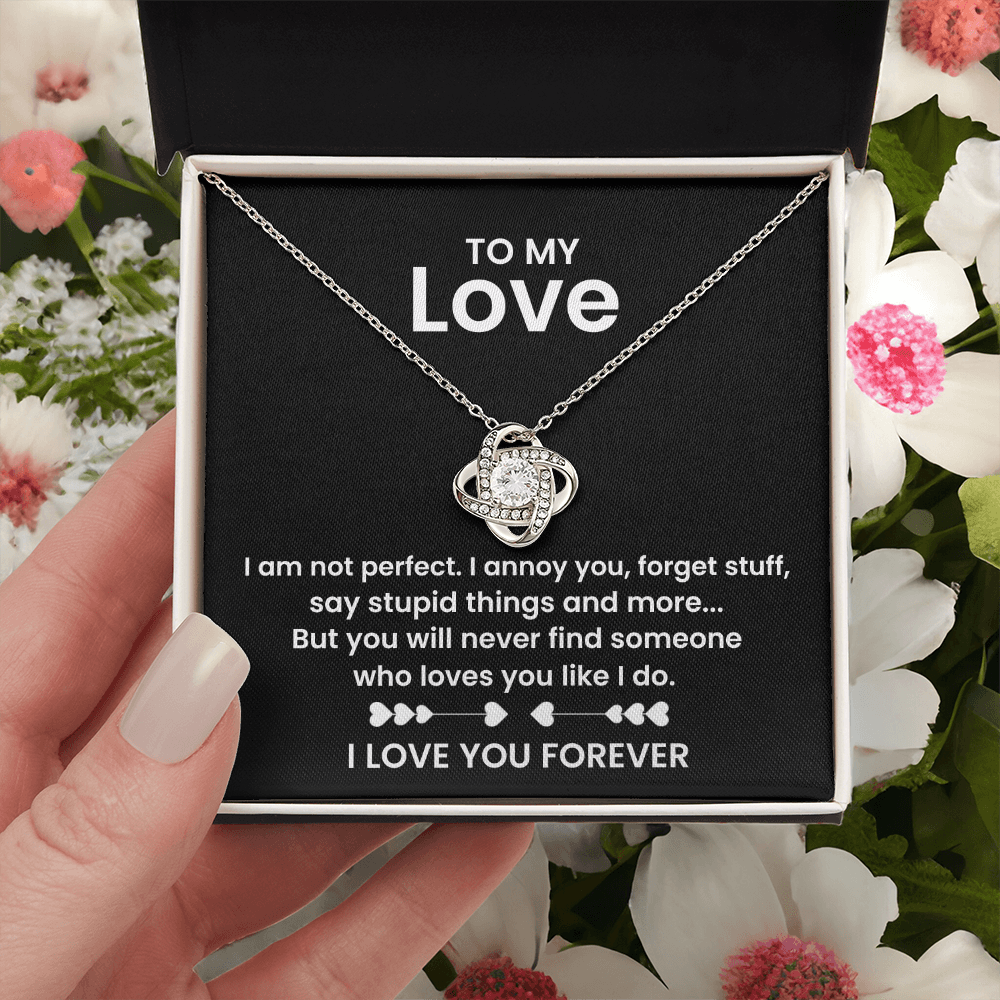 To My Love - Romantic Necklace with Message - Gift for Wife, Girlfriend, or Special Someone