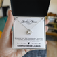 To My Badass Niece - Dazzling Forever Love Necklace with Inspirational Message Card, Birthday, Graduation, or Just Because Gift
