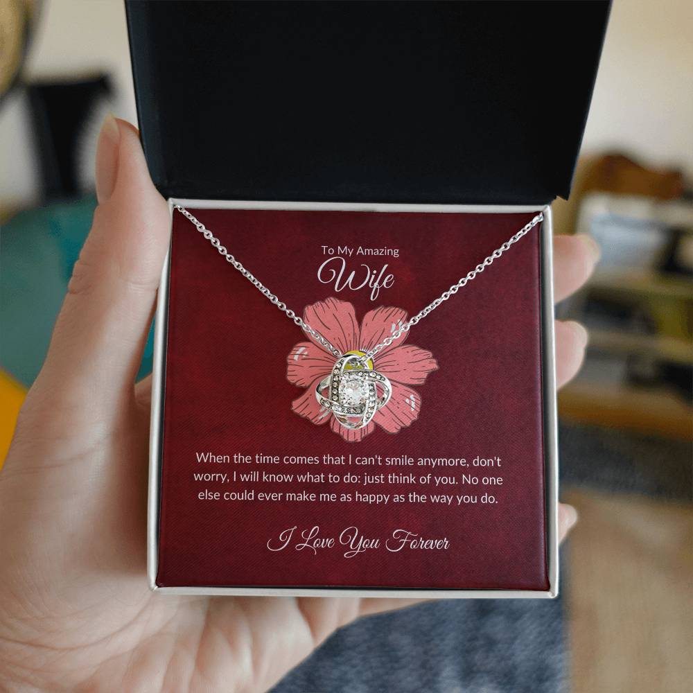 To my wife necklace with message card - gift card