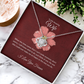 To my wife necklace with message card - gift card