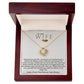 To My Wife Necklace, Gold Knot Pendant, Wife Jewelry Gift,