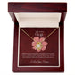 To my wife necklace with message card - gift card