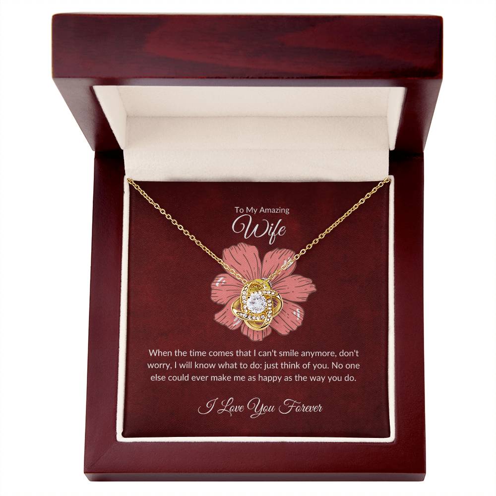 To my wife necklace with message card - gift card