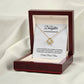To My Daughter Necklace - Love Knot Pendant - Gift from Mom - Birthday Anniversary Gift - Personalized Message Card Jewelry