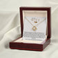 To My Wife Necklace, Gold Knot Pendant, Wife Jewelry Gift,