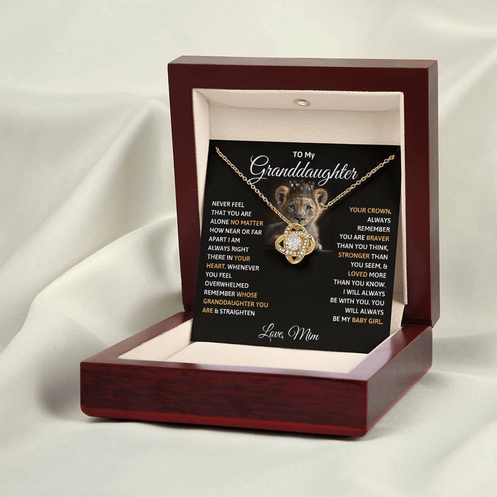 To My Granddaughter Necklace – Selfswapper Internal use only DO NOT ORDER HERE!