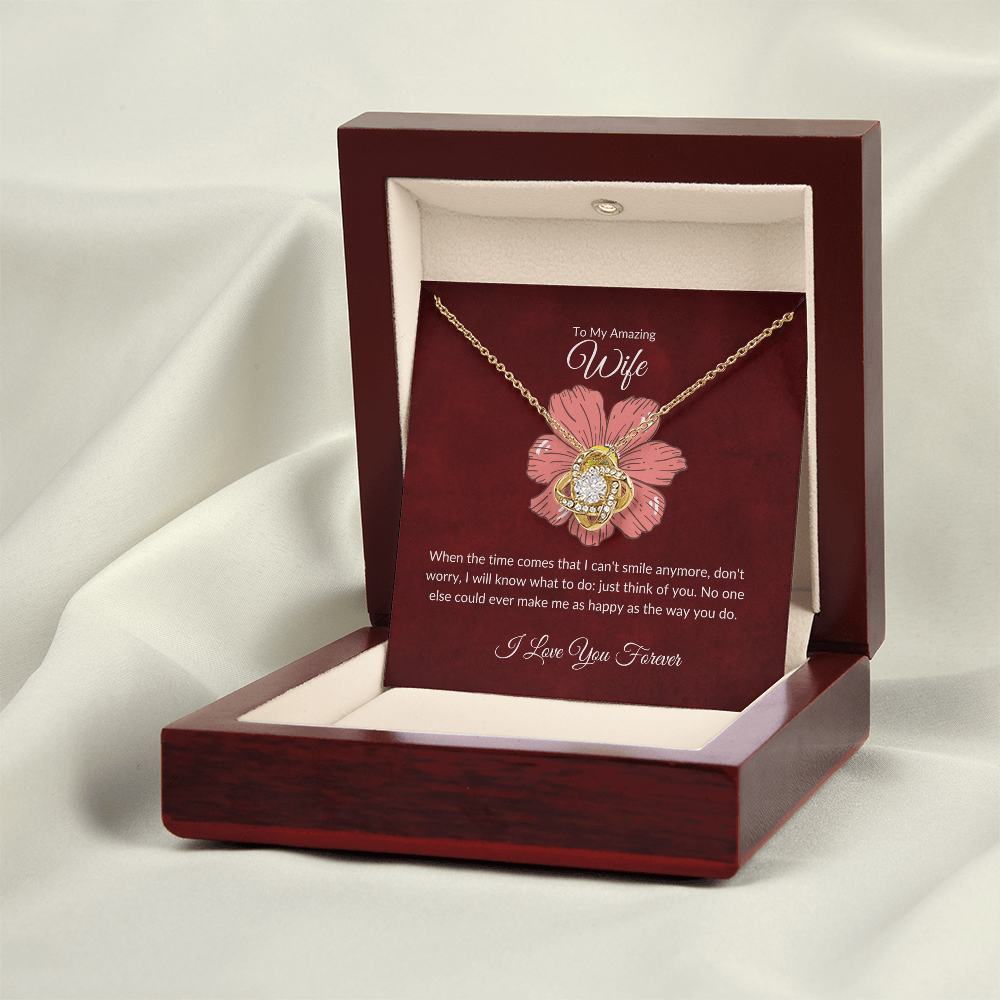 To my wife necklace with message card - gift card