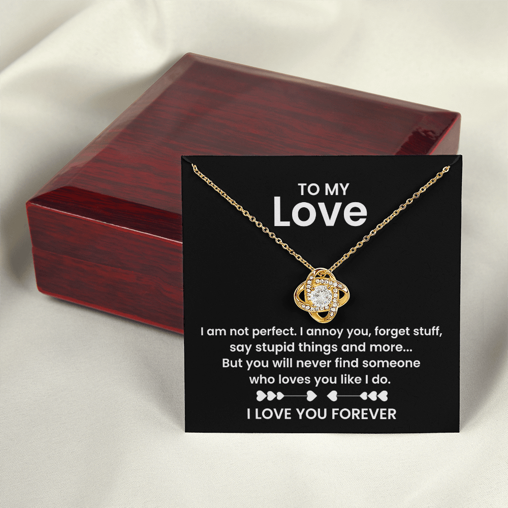 To My Love - Romantic Necklace with Message - Gift for Wife, Girlfriend, or Special Someone