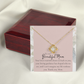 To "My Beautiful Mom" Love Knot Necklace, Heartfelt Mom Gift, Mother's Day Jewelry