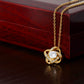 To My Daughter" Forever Love Knot Necklace - Sentimental Daughter Gift - "Girl Who Changed My Forever" Jewelry