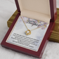 To My Daughter" Forever Love Knot Necklace - Sentimental Daughter Gift - "Girl Who Changed My Forever" Jewelry