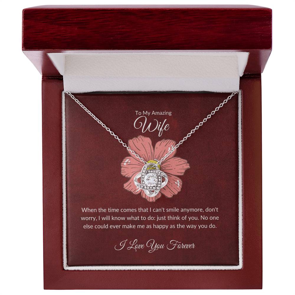 To my wife necklace with message card - gift card