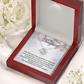 To My Daughter" Forever Love Knot Necklace - Sentimental Daughter Gift - "Girl Who Changed My Forever" Jewelry
