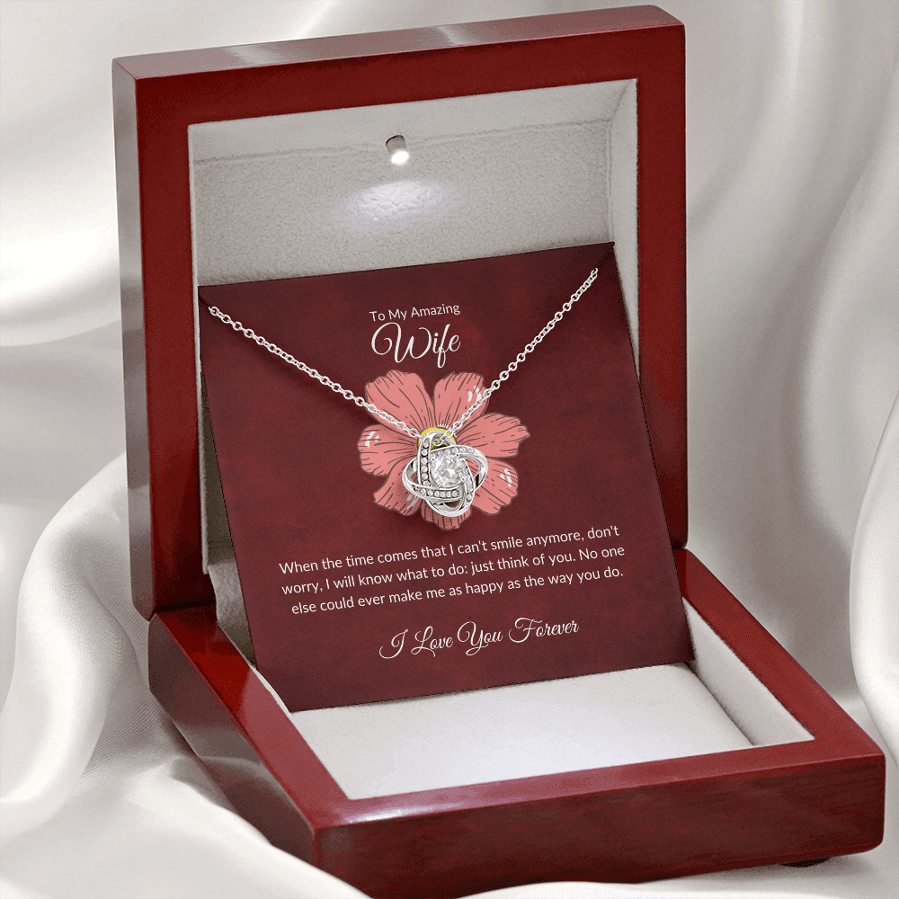 To my wife necklace with message card - gift card