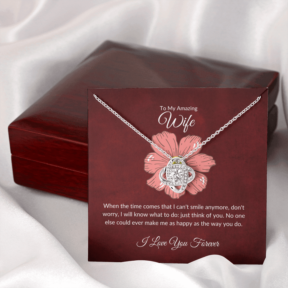 To my wife necklace with message card - gift card