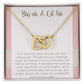 Sisterhood Bond Necklace, Heart Pendant, Friendship Jewelry, Love Gift, Unity Chain, Togetherness Keepsake, Family Connection, Sister Token