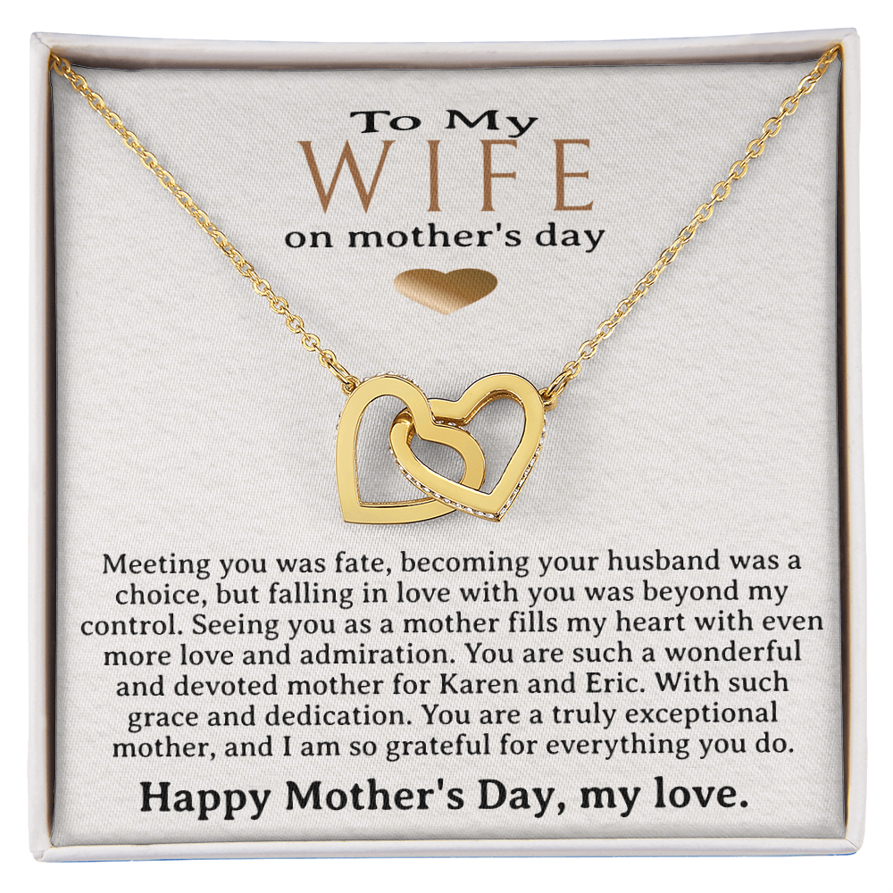 Personalized Wife Mother's Day Necklace, Choice of 6 Styles, Husband to Wife, Appreciation Jewelry