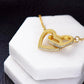 A True Friend Necklace – Elegant Silver Pendant - Interlocking hearts