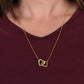 A True Friend Necklace – Elegant Silver Pendant - Interlocking hearts