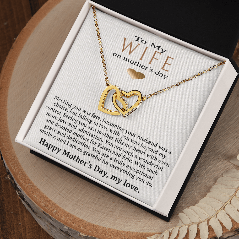 Personalized Wife Mother's Day Necklace, Choice of 6 Styles, Husband to Wife, Appreciation Jewelry