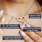 You Had Me at Hello - Interlocking Hearts Necklace with CZ Crystals