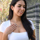 To My Wife - Interlocked Hearts Necklace with Romantic Message, Perfect Anniversary or Valentine's Day Gift