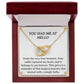 You Had Me at Hello - Interlocking Hearts Necklace with CZ Crystals