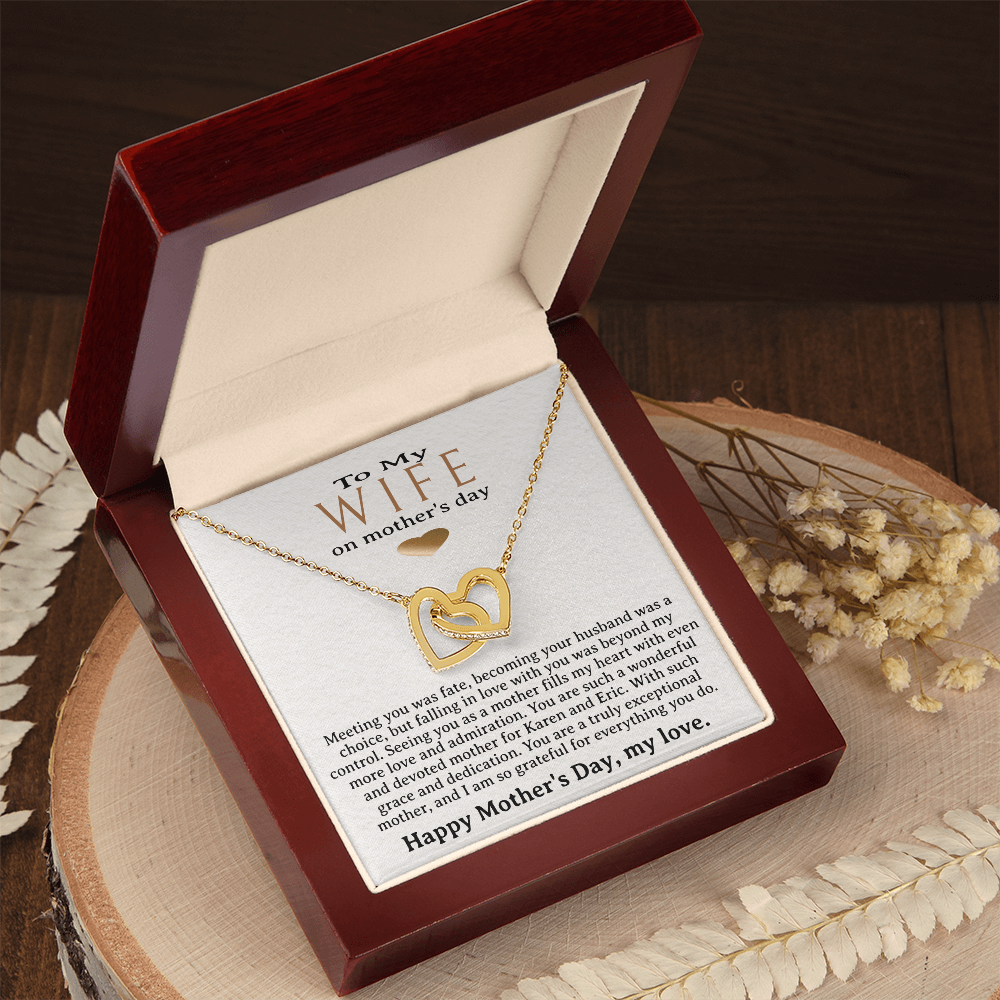 Personalized Wife Mother's Day Necklace, Choice of 6 Styles, Husband to Wife, Appreciation Jewelry