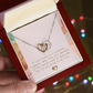 A True Friend Necklace – Elegant Silver Pendant - Interlocking hearts