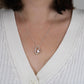 To My Unbiological Sister - Heart Necklace with Sentimental Message