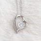"I Would Find You Sooner" Heart Necklace for Wife, Romantic Anniversary Gift, Love Jewelry