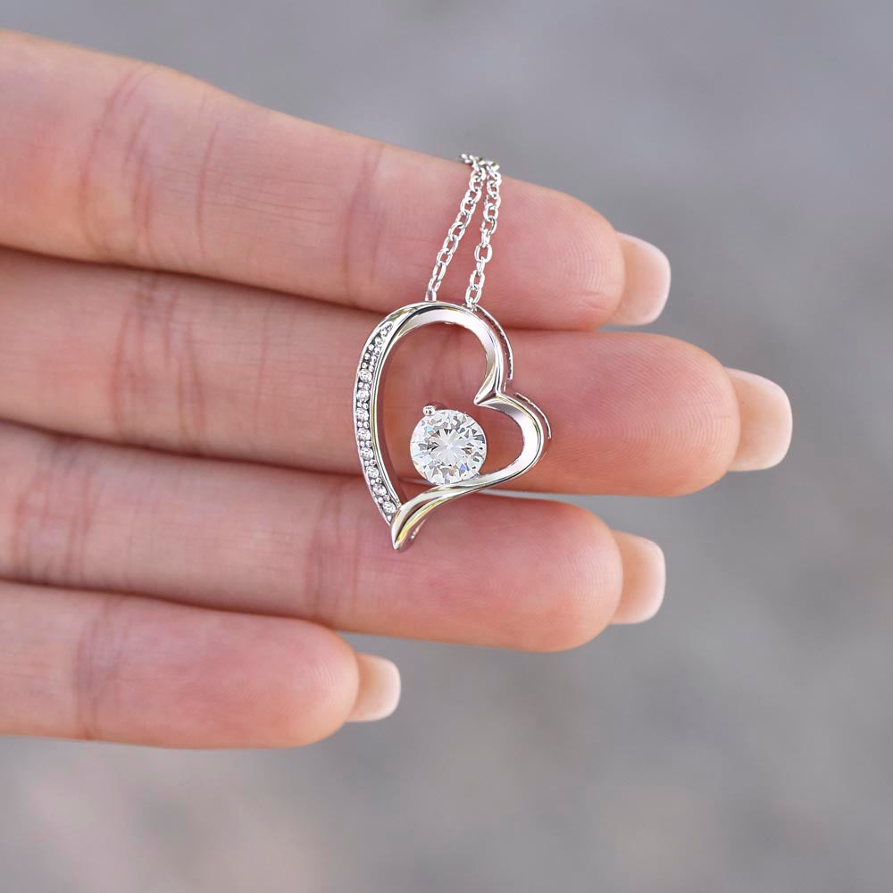 To My Daughter Heart Necklace - A Father's Love She Can Wear Forever