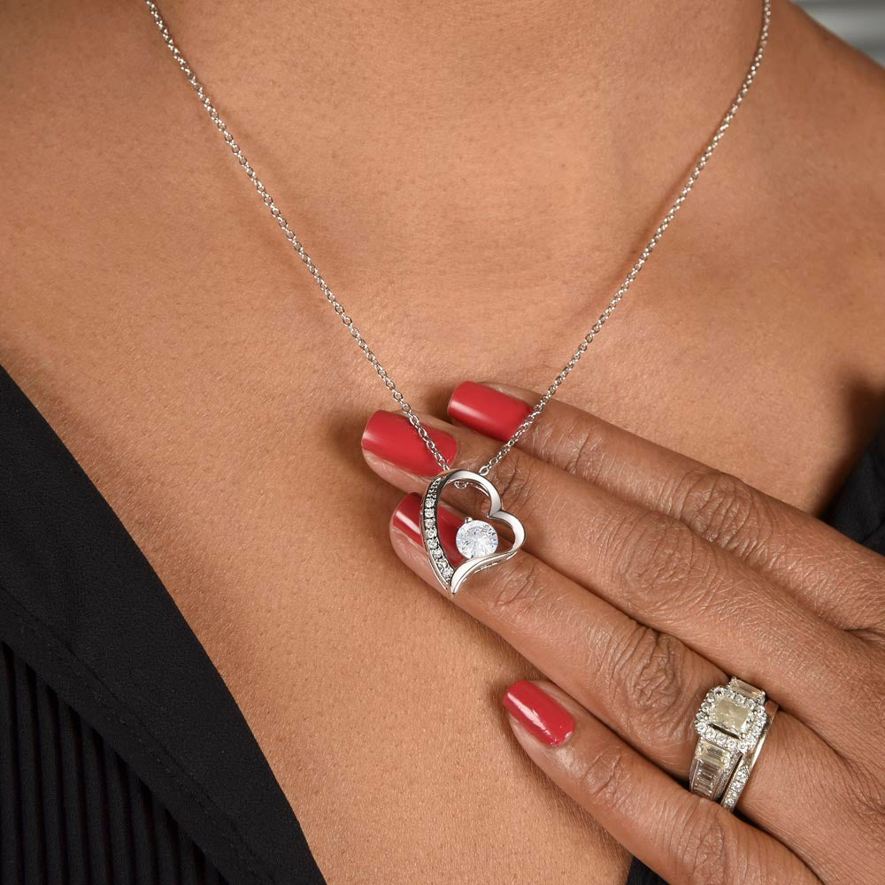 A True Friend Necklace – Elegant Silver Pendant - forever love necklace
