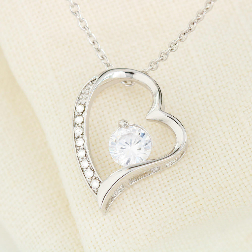 A Garden of Smiles" Heart Necklace for Loving Wife, Romantic Gift, Eternal Love Jewelry