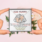 Dear Mummy - Mother's Day Necklace from Baby Bump - Gift for Mom-to-Be, Pregnancy Gift