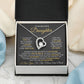 Gift for Daughter From Dad, Necklace for Daughter Birthday, Daughter Keepsake Jewelry, Message Card and Gift Box, Cubic Zirconia, Stainless Steel