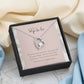 To My Wife to Be - Heart Pendant Necklace, Romantic Engagement Gift, Promise Jewelry for Her