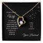 A Garden of Smiles" Heart Necklace for Loving Wife, Romantic Gift, Eternal Love Jewelry