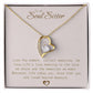 To My Soul Sister Heart Necklace – Elegant and Sentimental Pendant