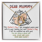 Dear Mummy - Mother's Day Necklace from Baby Bump - Gift for Mom-to-Be, Pregnancy Gift