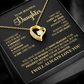 To My Beautiful Daughter - Heartfelt Necklace with Emotional Message Card, Perfect Gift for Birthdays, Graduation, or Special Moments