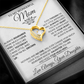 Always in My Heart" Heart Necklace for Wonderful Mom, Daughter's Love, Mother's Day Gift
