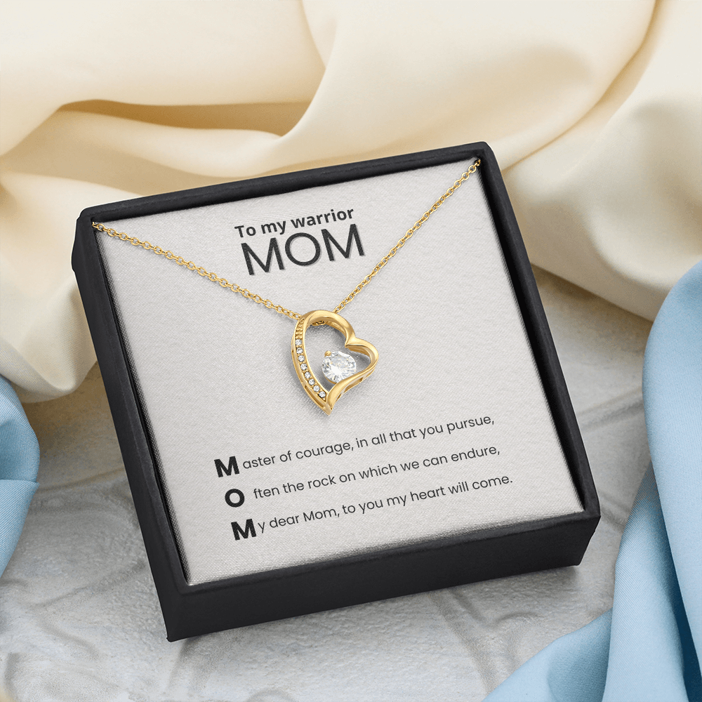 MOM acrostic necklace